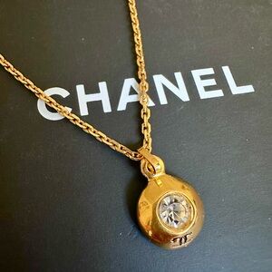 CHANEL Rhinestone Necklace with COA